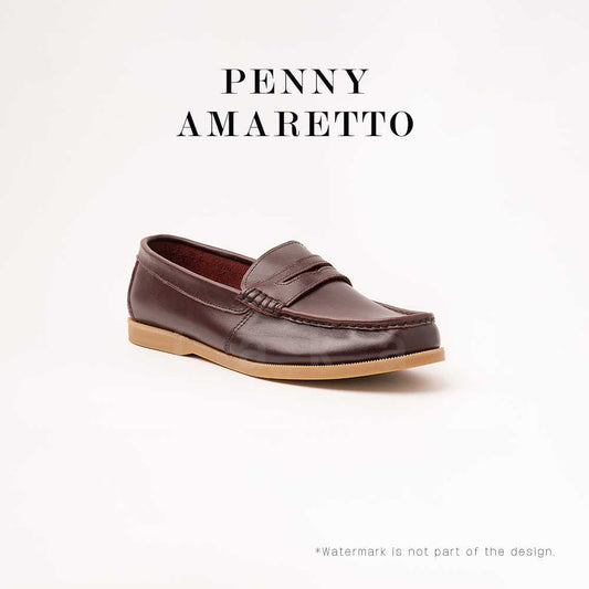 Ilakad Penny Loafer Amaretto Topsider Sole Men Genuine Leather Shoes Marikina Made