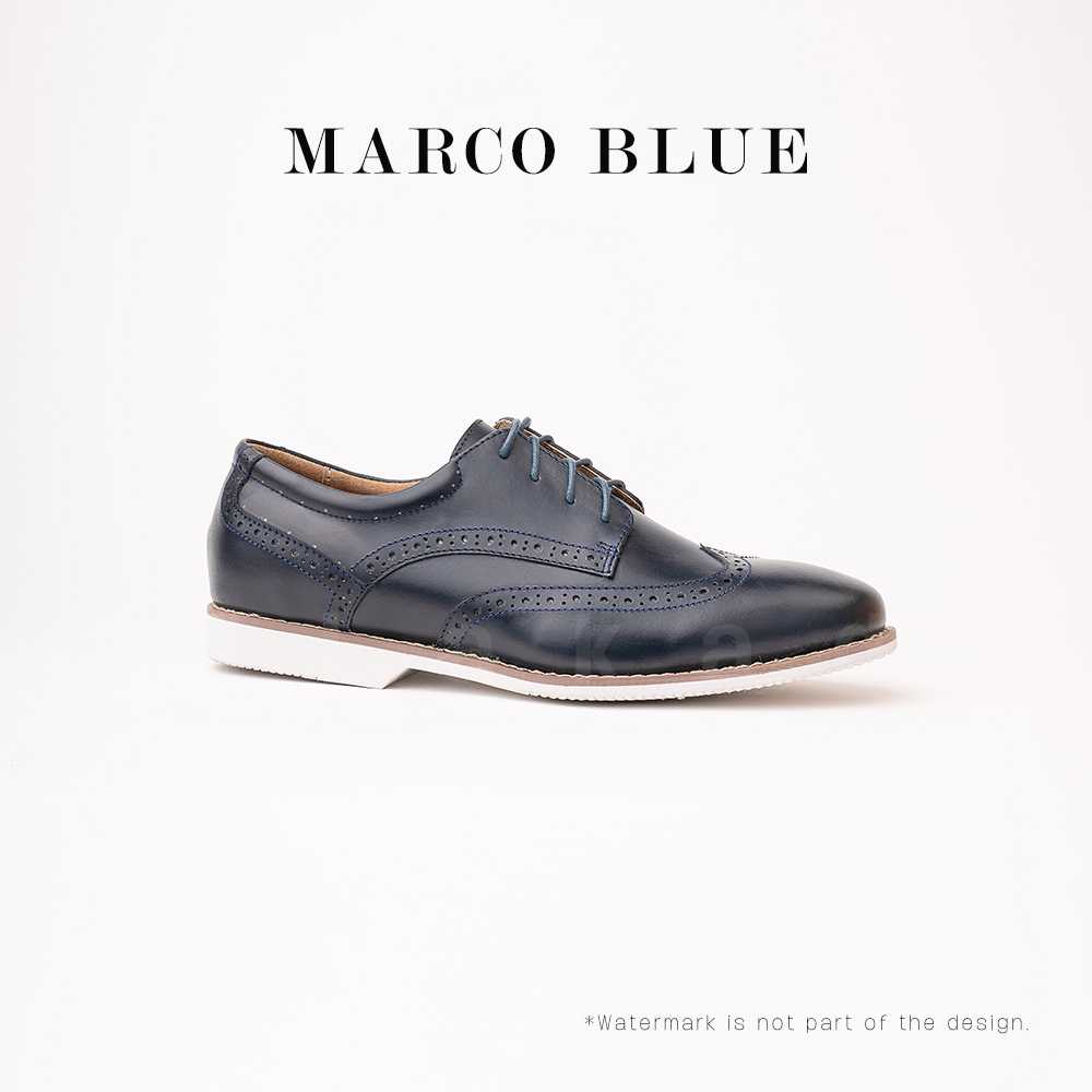 Ilakad Marco Blue Derby Wingtip Men Genuine Leather Dress Formal Shoes Marikina Made