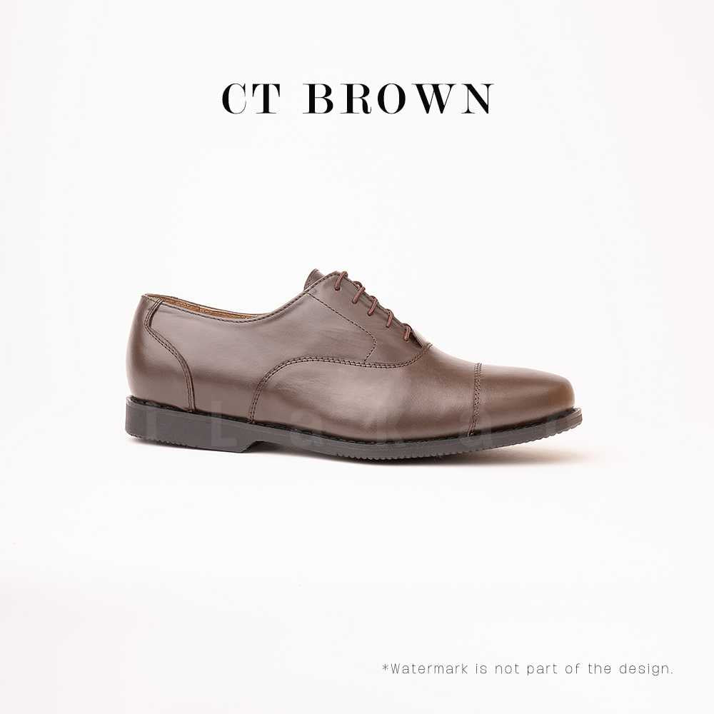 Ilakad Captoe Brown Oxford Men Genuine Leather Dress Formal Shoes Marikina Made