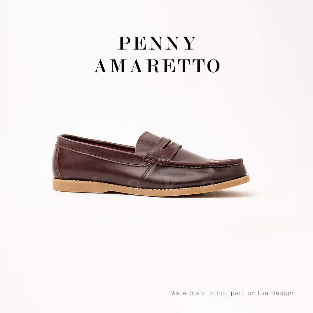 Ilakad Penny Loafer Amaretto Topsider Sole Men Genuine Leather Shoes Marikina Made