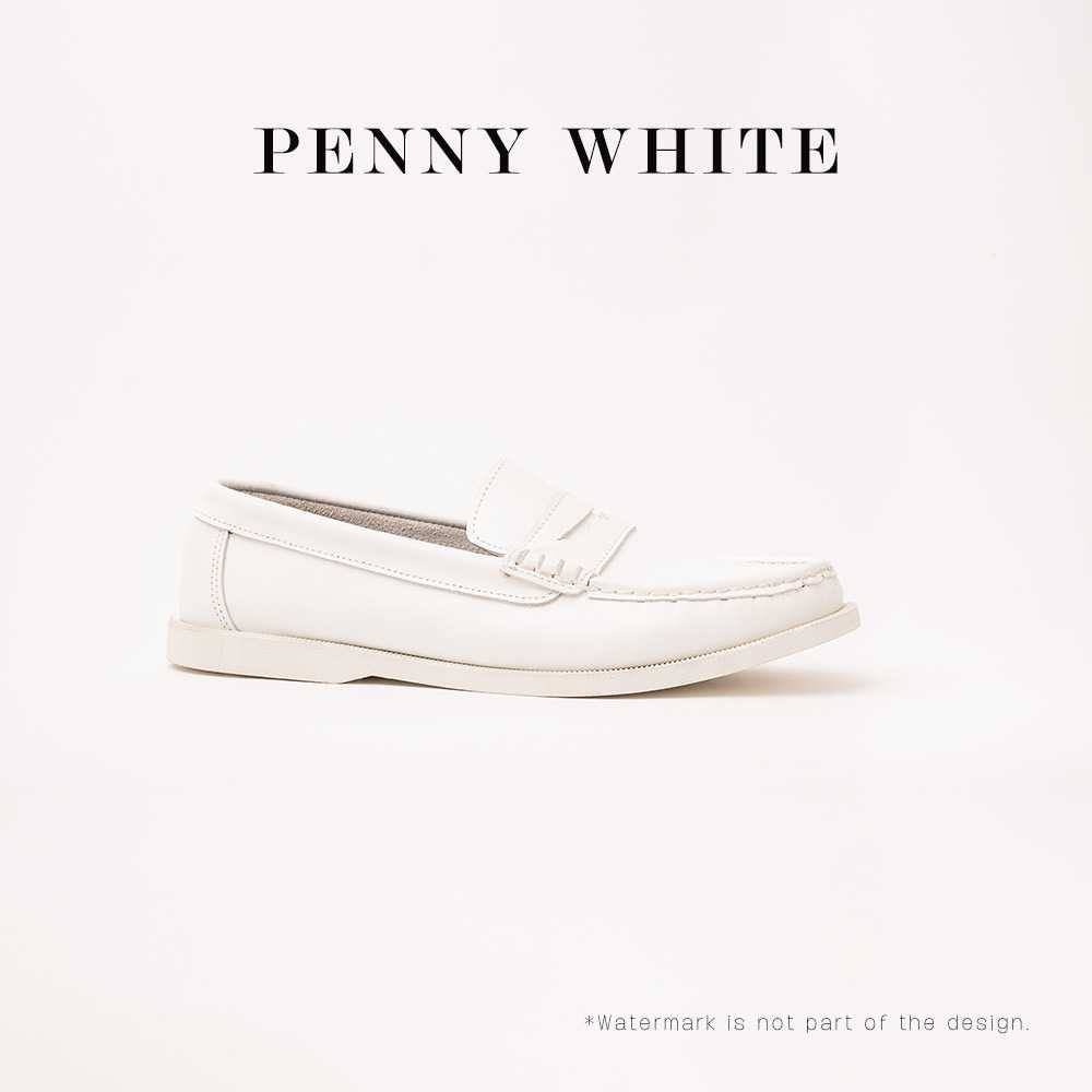 Ilakad Penny Loafer White Topsider Sole Men Genuine Leather Shoes Marikina Made
