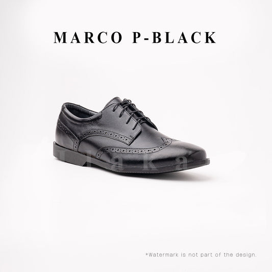 Ilakad Marco Plain Black Derby Wingtip Men Genuine Leather Dress Formal Shoes Marikina Made
