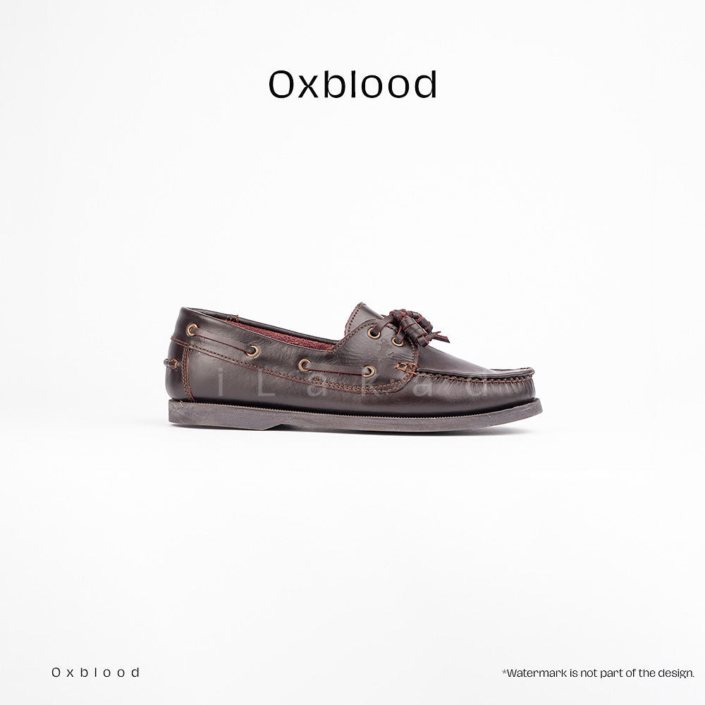Ilakad Oxblood Boat Shoes Topsider Men Genuine Leather Shoes Marikina Made