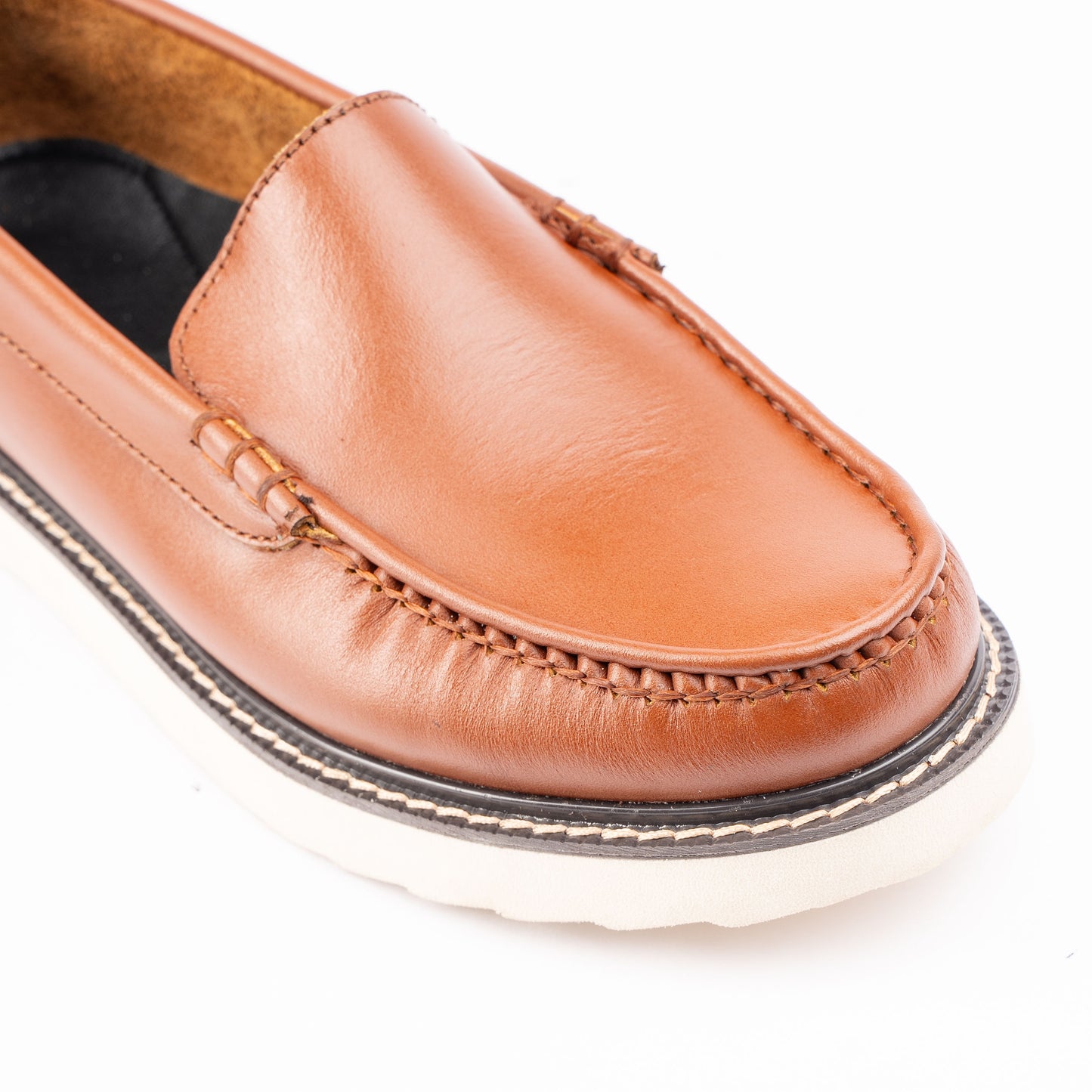 Ilakad Trevor LITE Tan Loafer Rubber Outsole Smart Casual Formal Genuine Leather Shoes Marikina Made