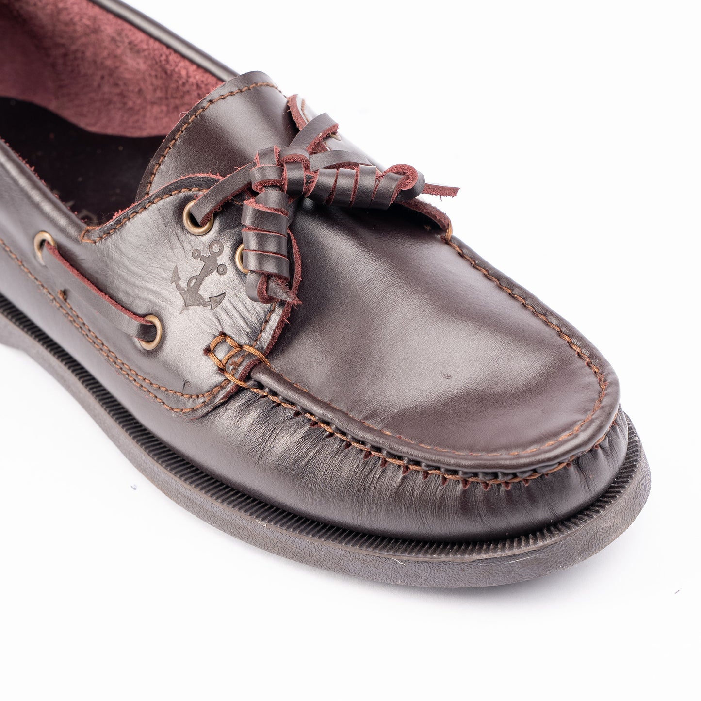 Ilakad Oxblood Boat Shoes Topsider Men Genuine Leather Shoes Marikina Made