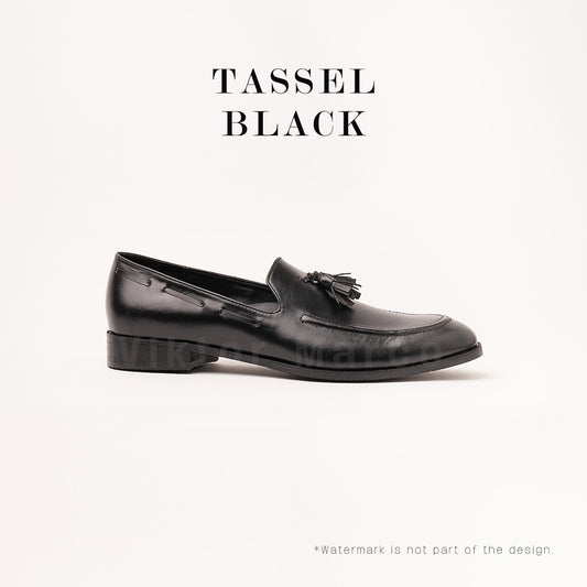 Ilakad Tassel Black Loafer Men Genuine Leather Dress Formal Shoes Marikina Made