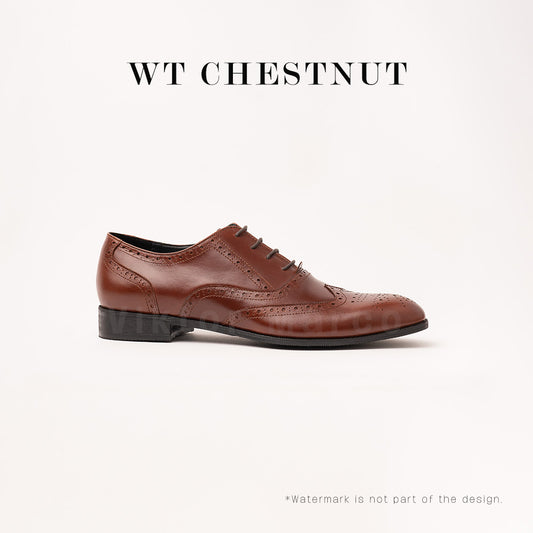 Ilakad Wingtip Chestnut Oxford Men Genuine Leather Dress Formal Shoes Marikina Made