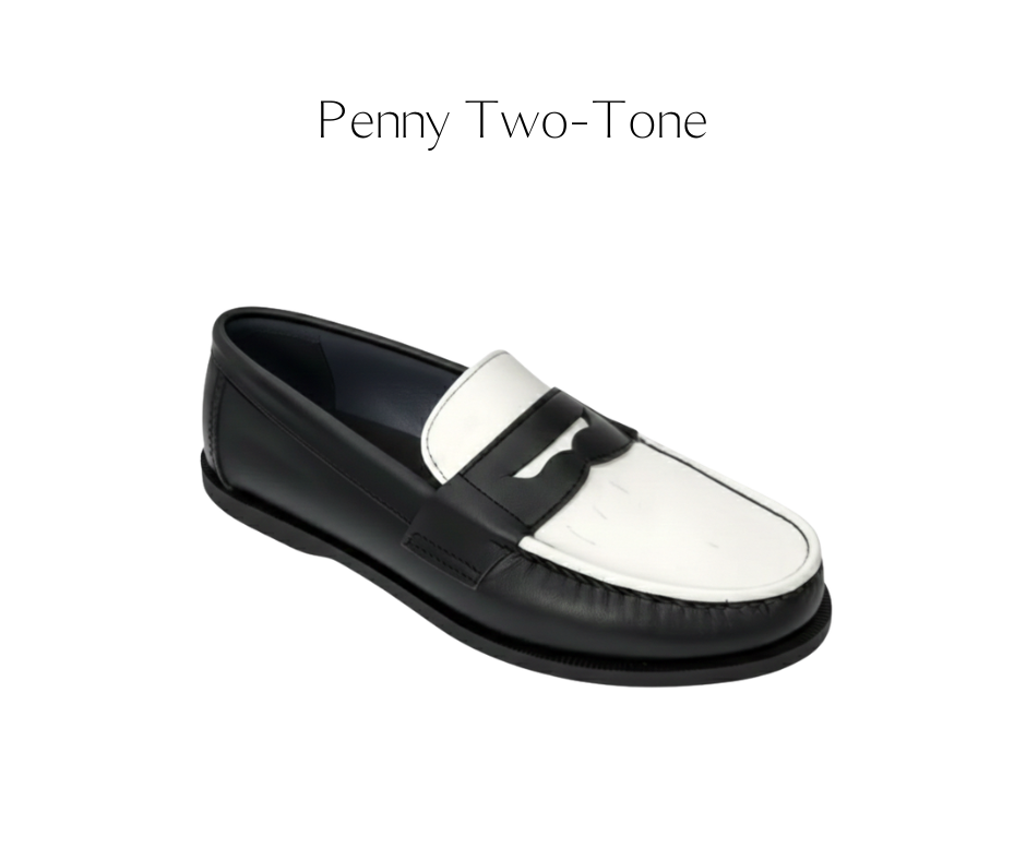 Ilakad Penny Loafer Two Tone Topsider Sole Men Genuine Leather Shoes Marikina Made