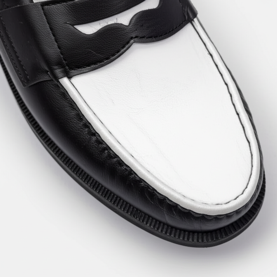 Ilakad Penny Loafer Two Tone Topsider Sole Men Genuine Leather Shoes Marikina Made