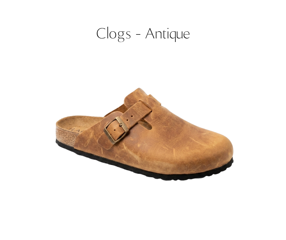 Ilakad Clogs - ANTIQUE Men Genuine Cow Leather Marikina Made