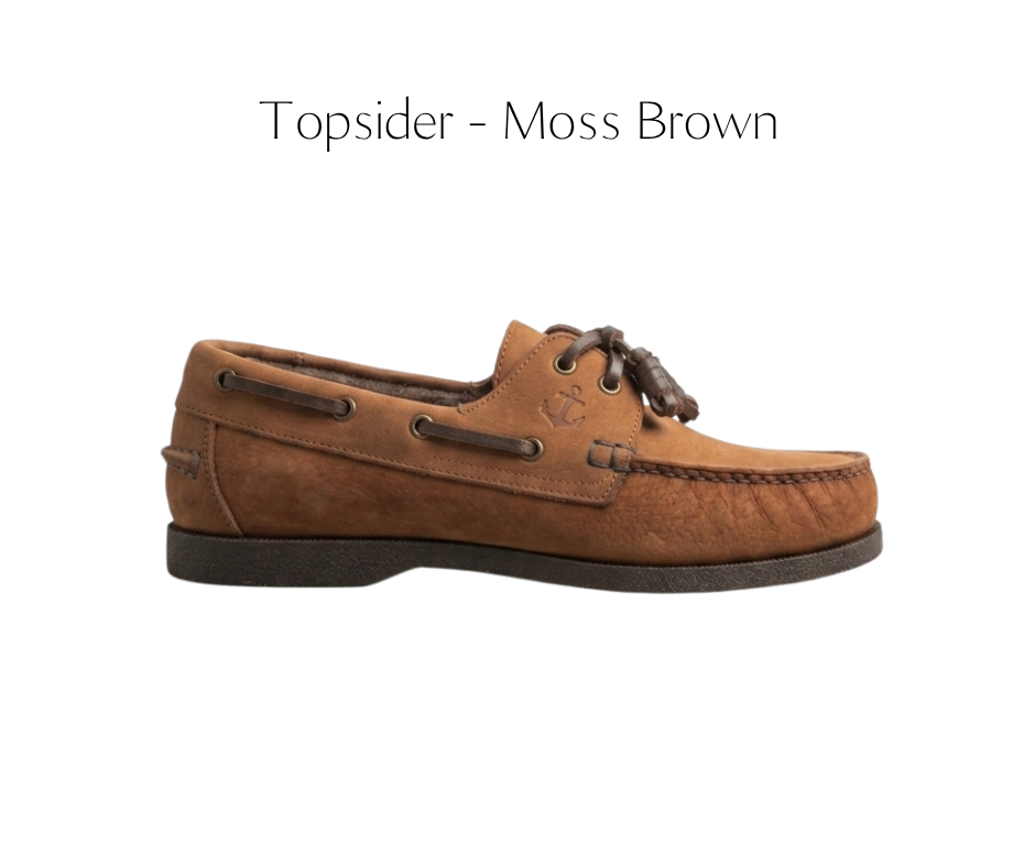 Ilakad Moss Brown Boat Shoes Topsider Men Genuine Leather Shoes Marikina Made