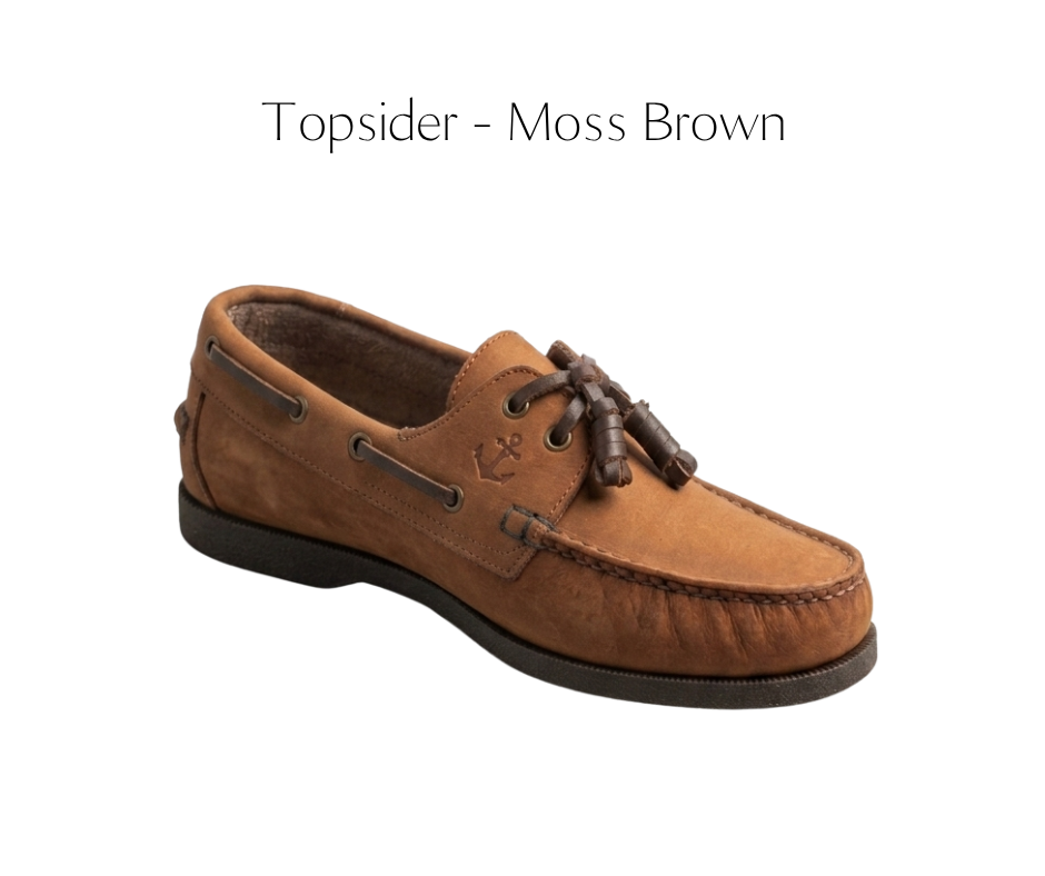 Ilakad Moss Brown Boat Shoes Topsider Men Genuine Leather Shoes Marikina Made