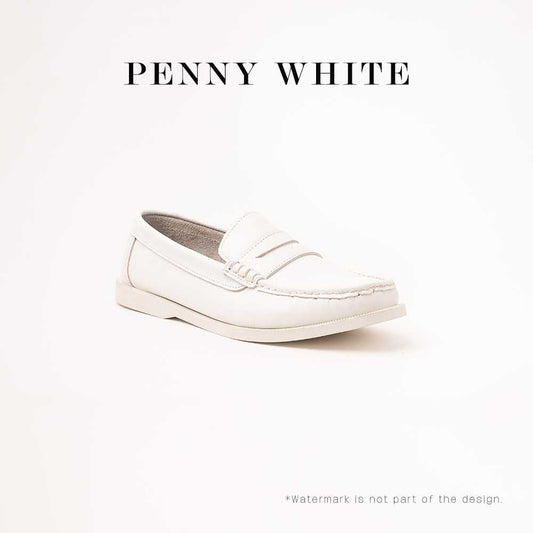 Ilakad Penny Loafer White Topsider Sole Men Genuine Leather Shoes Marikina Made