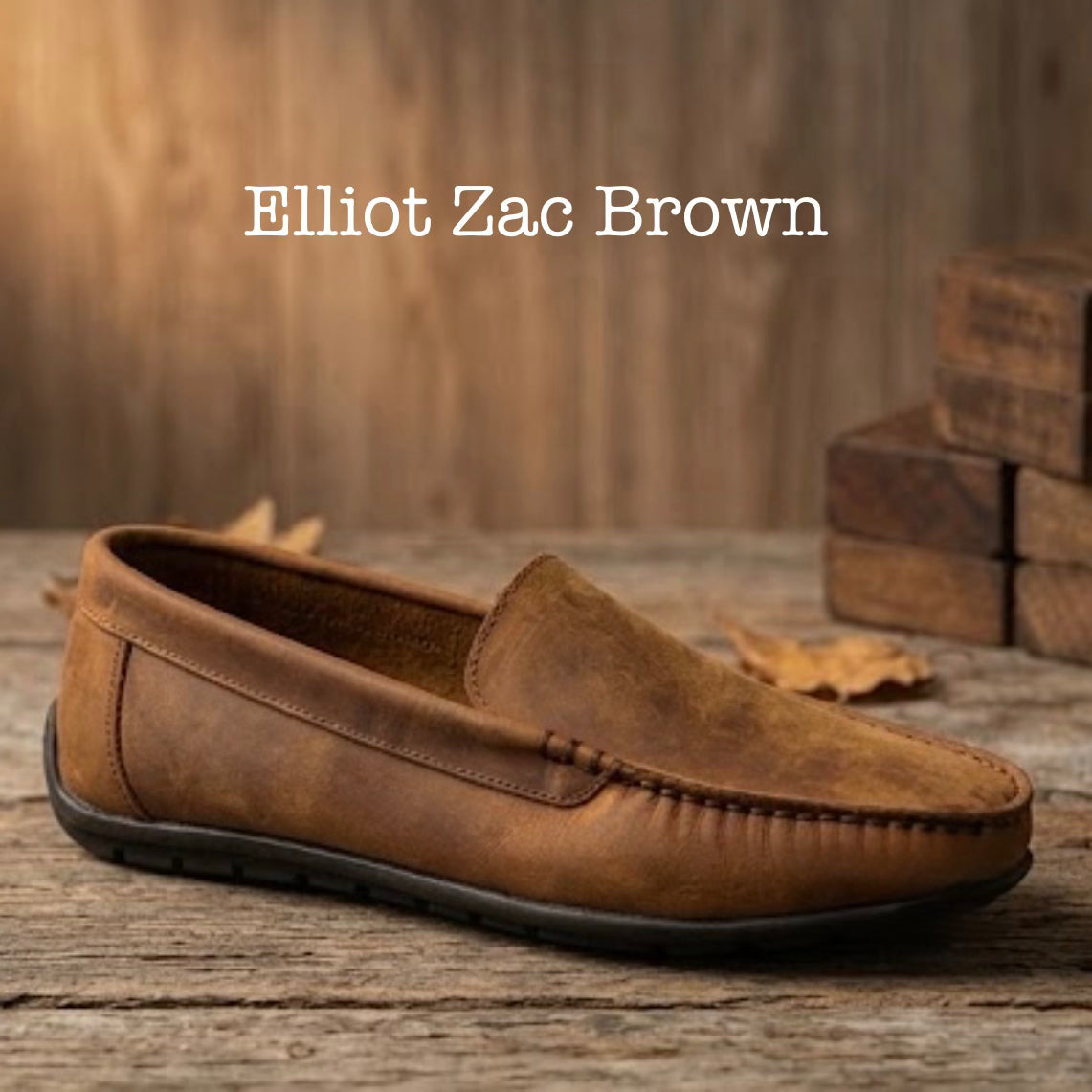 Ilakad Elliot Zac Driving Loafer Shoes Men Slip on Genuine Leather Shoes Marikina Made (Copy)