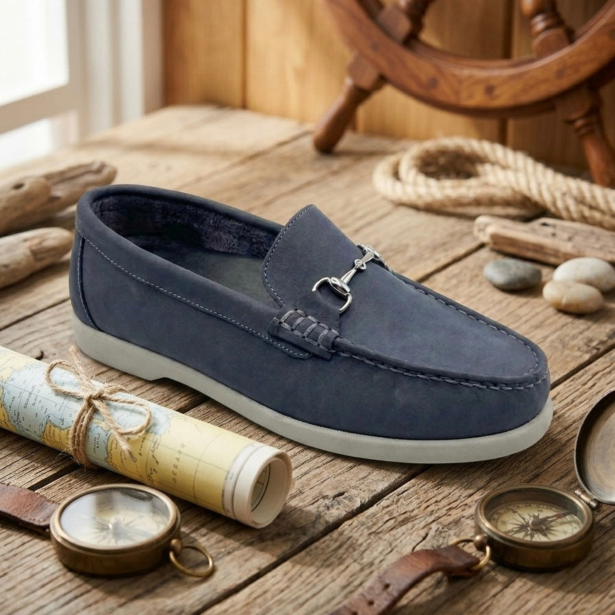 Ilakad Penny Loafer Horsebit Blue Topsider Sole Men Genuine Leather Shoes Marikina Made