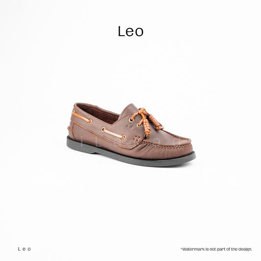 Ilakad Leo Brown Boat Shoes Topsider Men Genuine Leather Shoes Marikina Made
