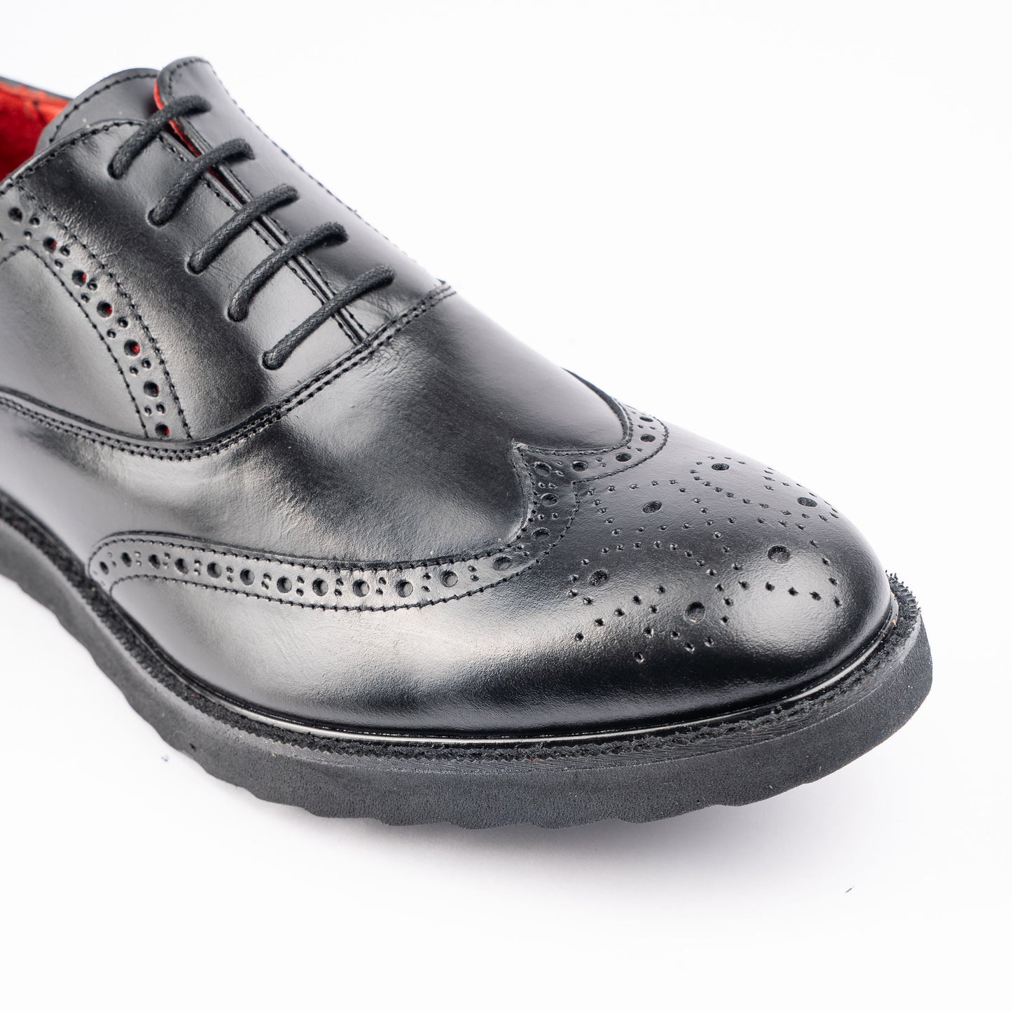 Ilakad Oxford LITE Black/Black Wingtip Rubber Outsole Smart Casual Formal Genuine Leather Shoes Marikina Made