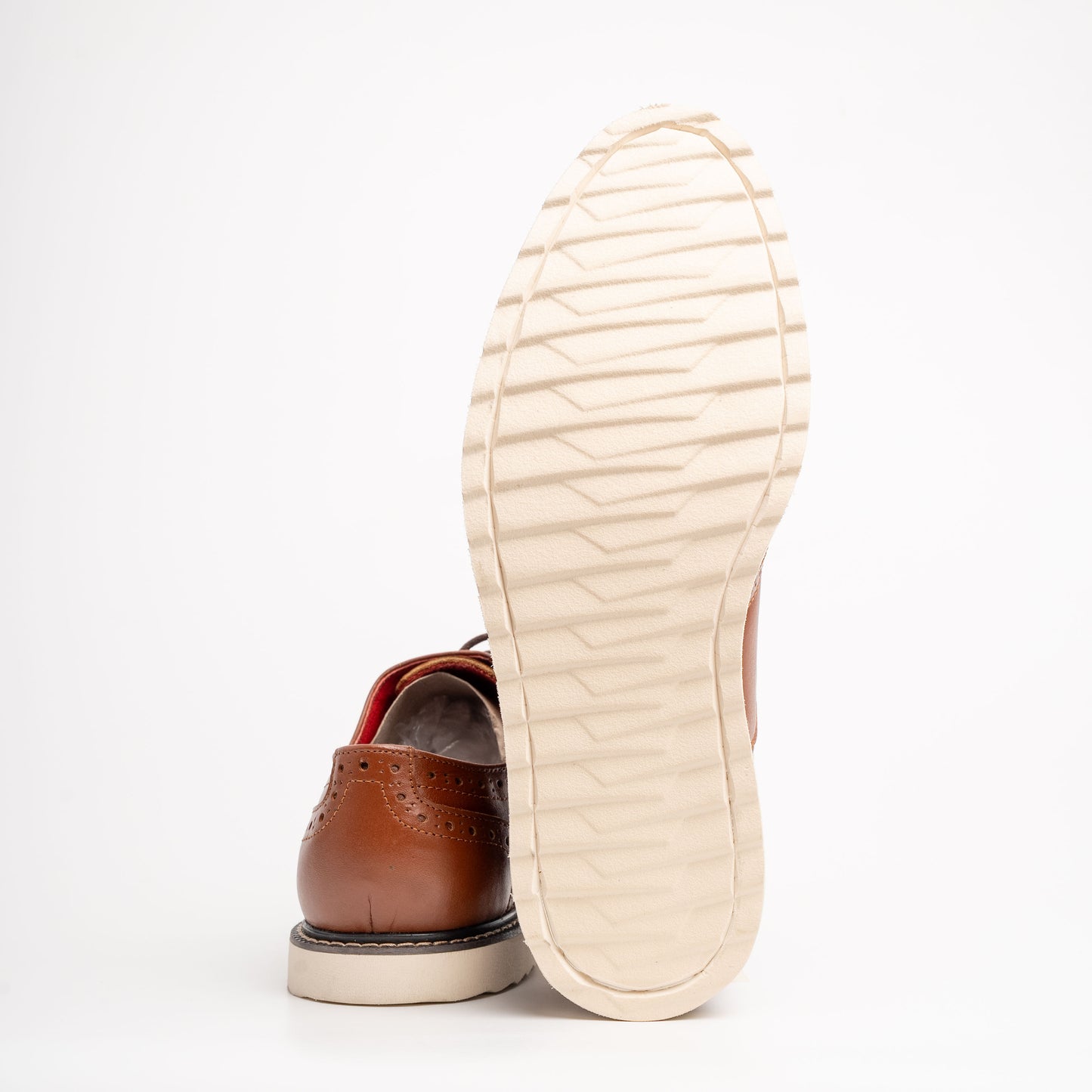 Ilakad Oxford LITE Tan Wingtip Rubber Outsole Smart Casual Formal Genuine Leather Shoes Marikina Made