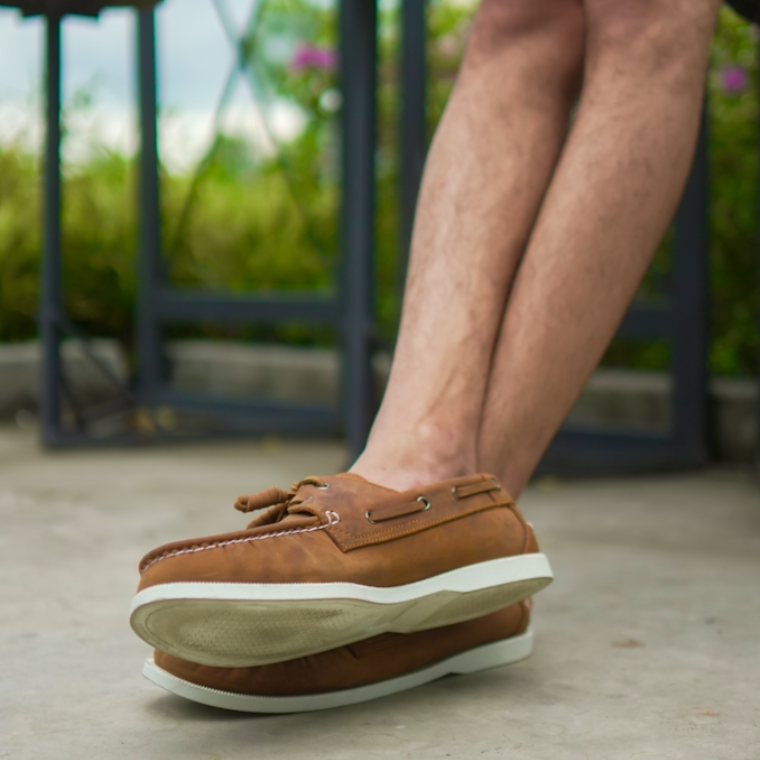 Ilakad Zac Brown Boat Shoes Topsider Men Genuine Leather Shoes Marikina Made
