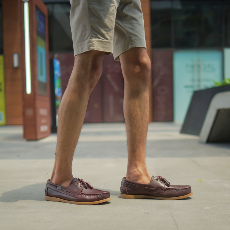 Ilakad Amaretto Boat Shoes Topsider Men Genuine Leather Shoes Marikina Made