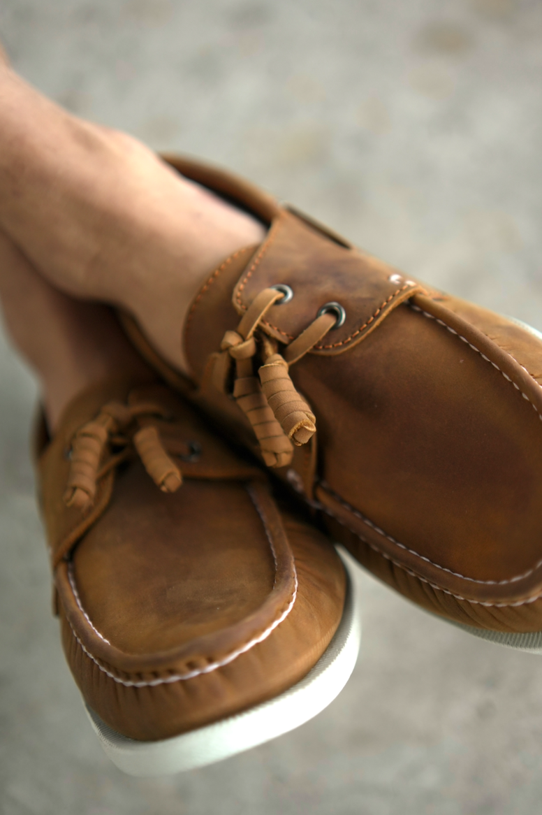 Ilakad Zac Brown Boat Shoes Topsider Men Genuine Leather Shoes Marikina Made