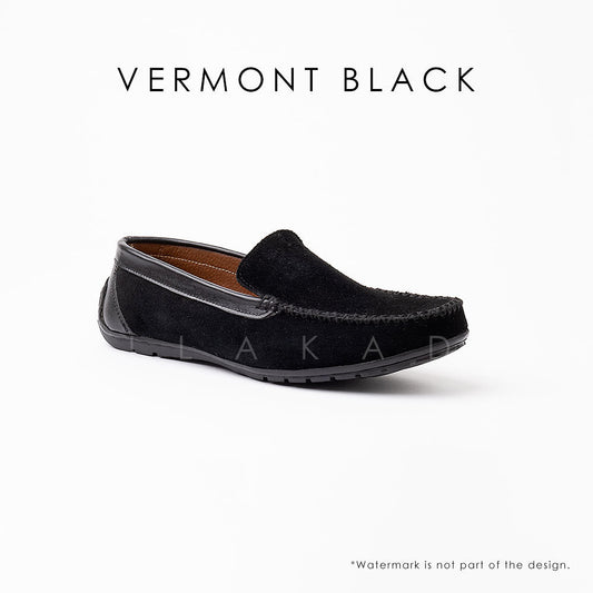 Ilakad Vermont Black Driving Loafer Shoes Men Slip on Genuine Leather Shoes Marikina Made