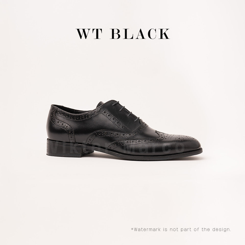 Ilakad Wingtip Black Oxford Men Genuine Leather Dress Formal Shoes Marikina Made