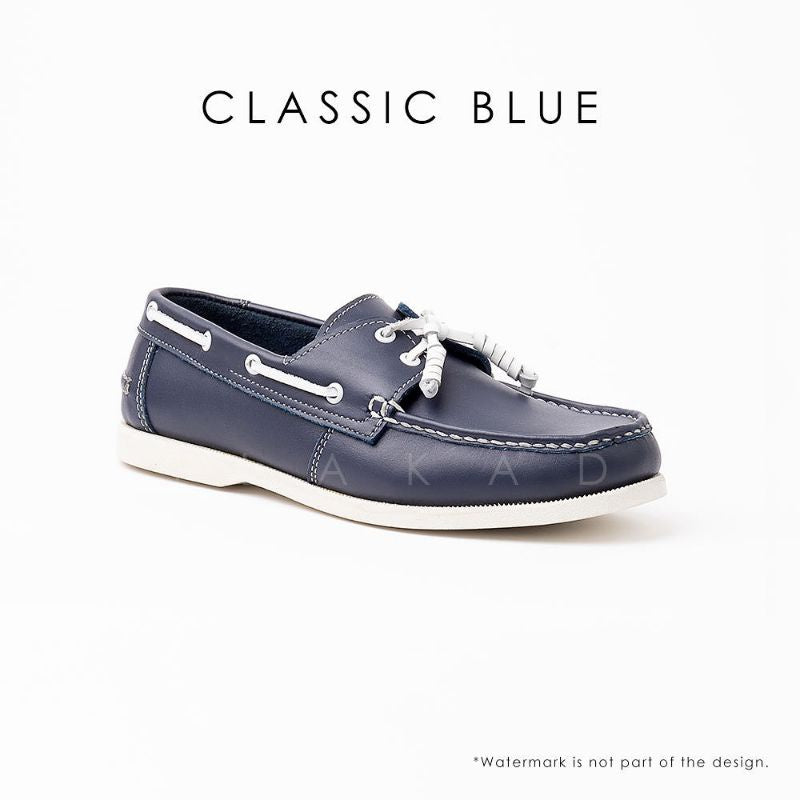 Ilakad Classic Blue Boat Shoes Topsider Men Genuine Leather Shoes Marikina Made