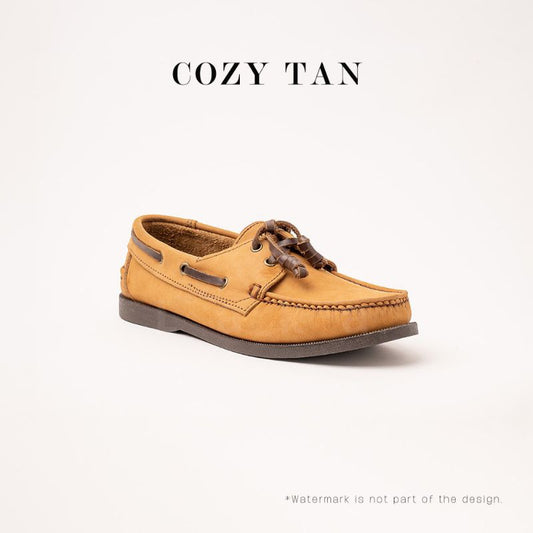 Ilakad Cozy Tan Boat Shoes Topsider Men Genuine Leather Shoes Marikina Made