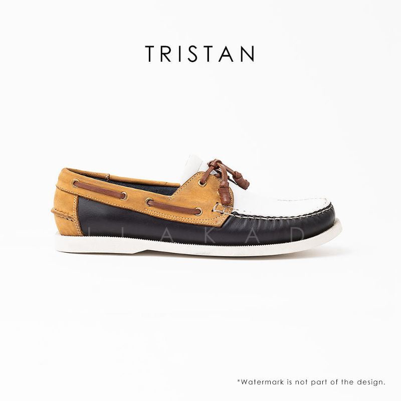 Ilakad Tristan Tri color Boat Shoes Topsider Men Genuine Leather Shoes Marikina Made