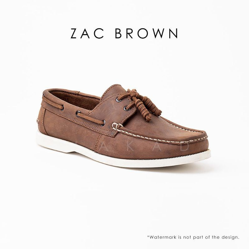 Ilakad Zac Brown Boat Shoes Topsider Men Genuine Leather Shoes Marikina Made