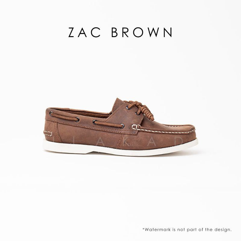 Ilakad Zac Brown Boat Shoes Topsider Men Genuine Leather Shoes Marikina Made